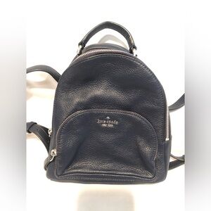 Kate Spade Navy Blue Leather Backpack